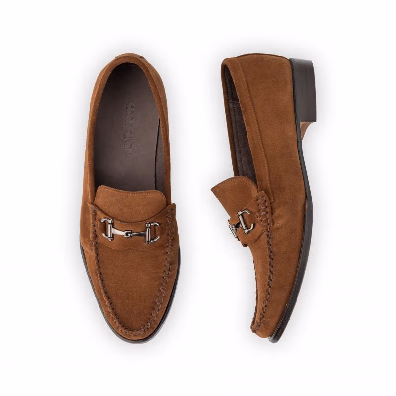 CH1577 – Horsebit Loafer – Brown Suede