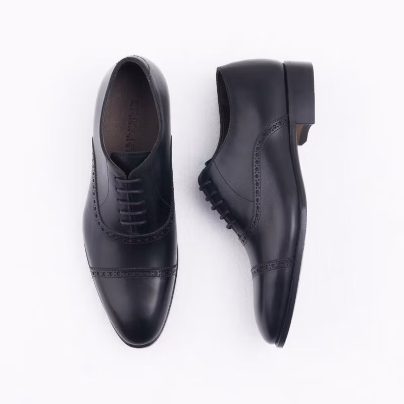 Frank – Oxford Half Brogue Captoe – Black