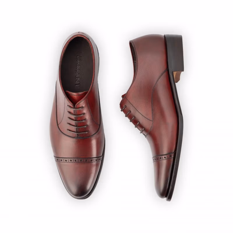 Vendetta 03 – Oxford Brogue Captoe – Burgundy
