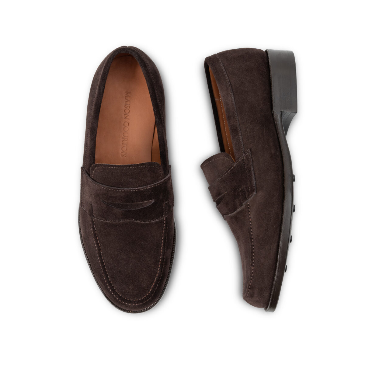 Debonair – Penny Loafer – Dark Brown Suede