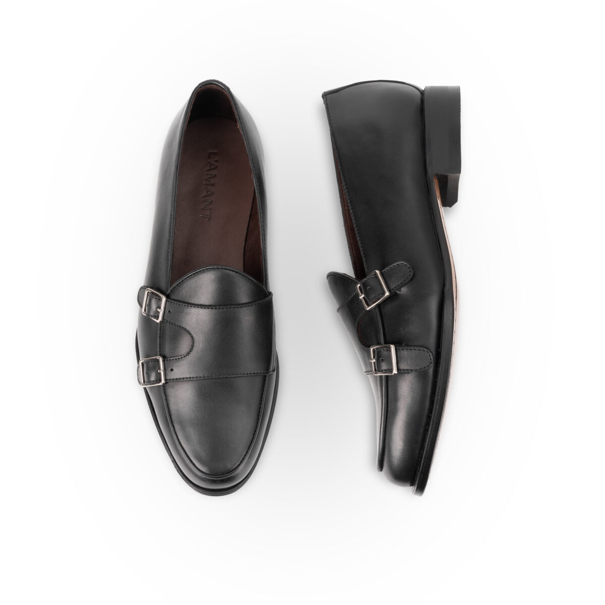 Rowan – Double Strap Loafer – Black